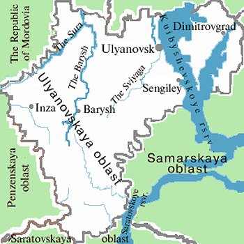 Ulyanovsk map