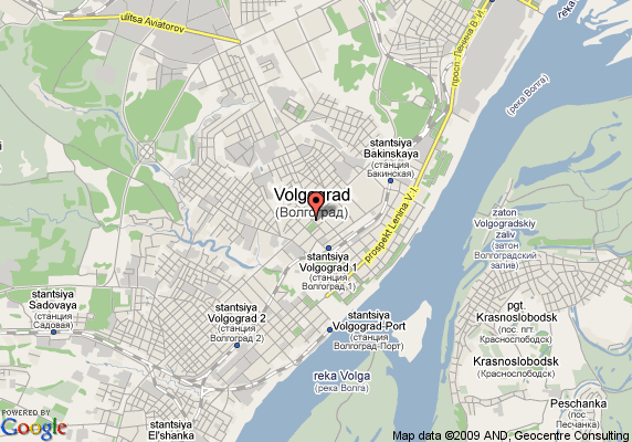 Volgograd hotels map