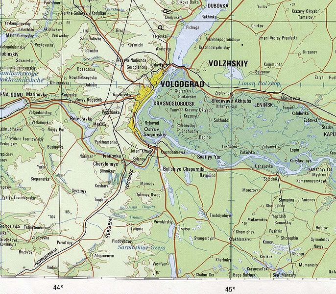 Volgograd 1979 map