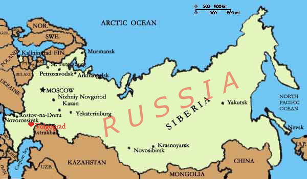 russia volgograd map