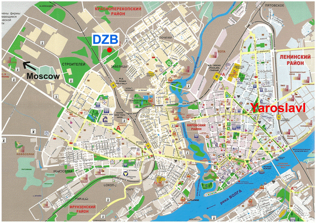Yaroslavl center map