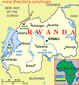 rwanda cities map