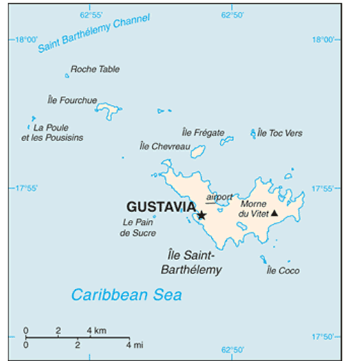 Saint Barthelemy Map