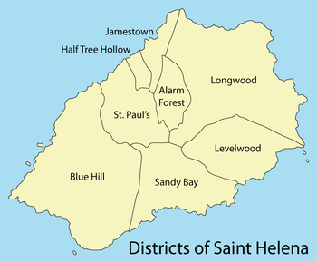 district map of saint helena