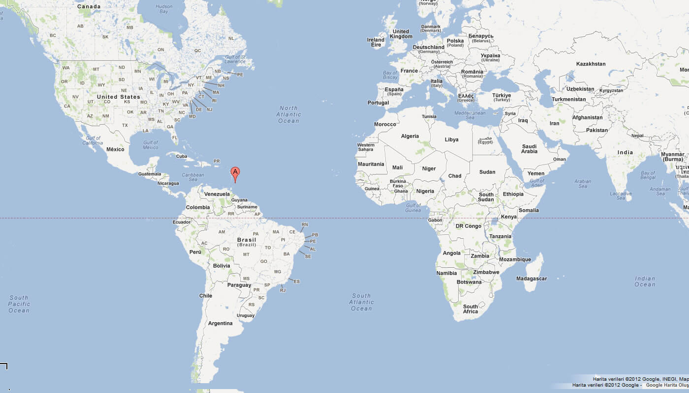 St Lucia On World Map Saint Lucia Map