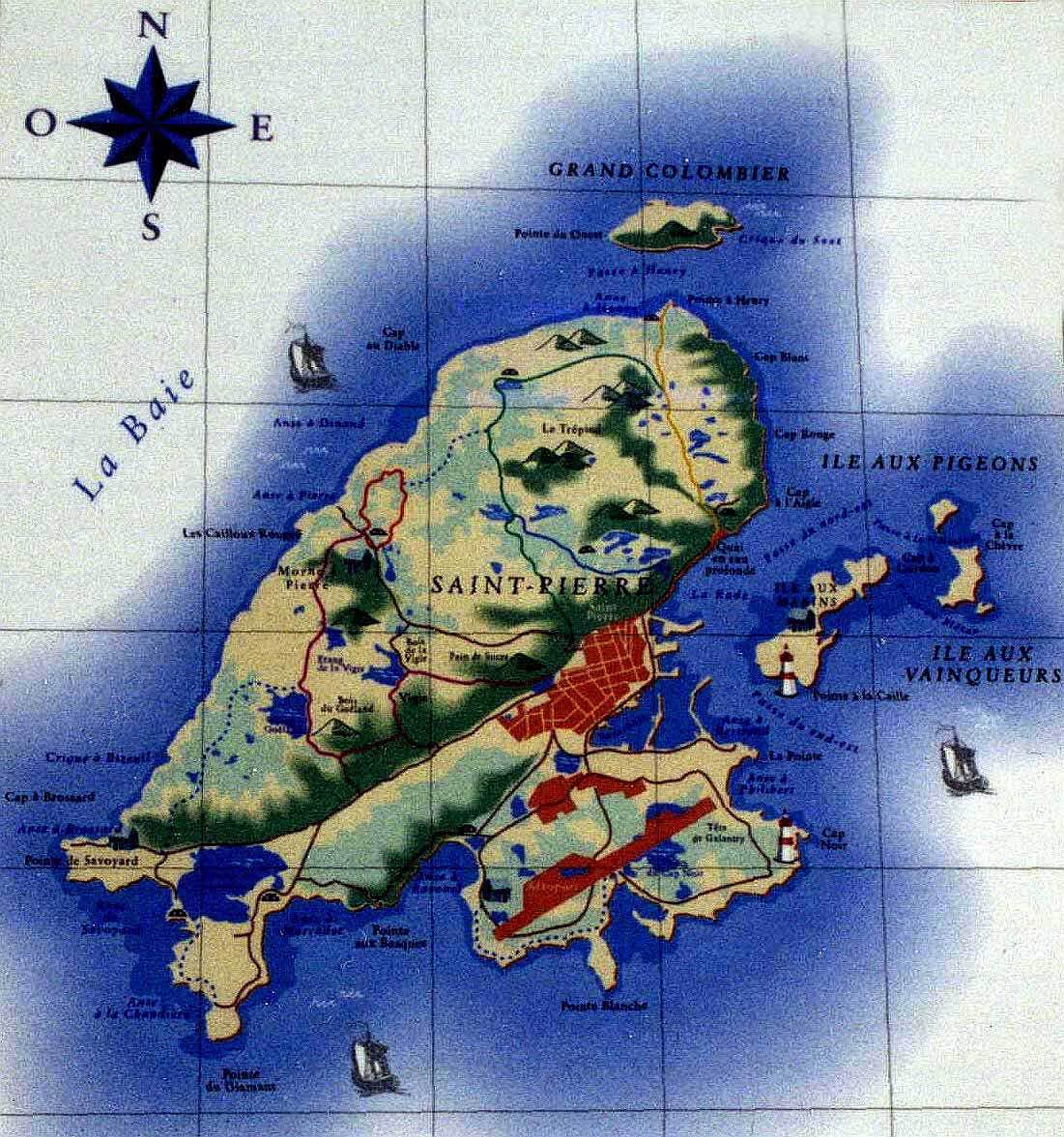 Saint Pierre Map
