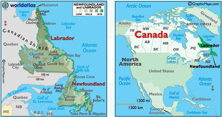 Saint Pierre Miquelon Map North America