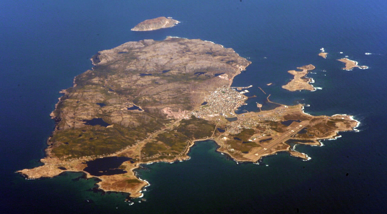 saint pierre and miquelon satellite image