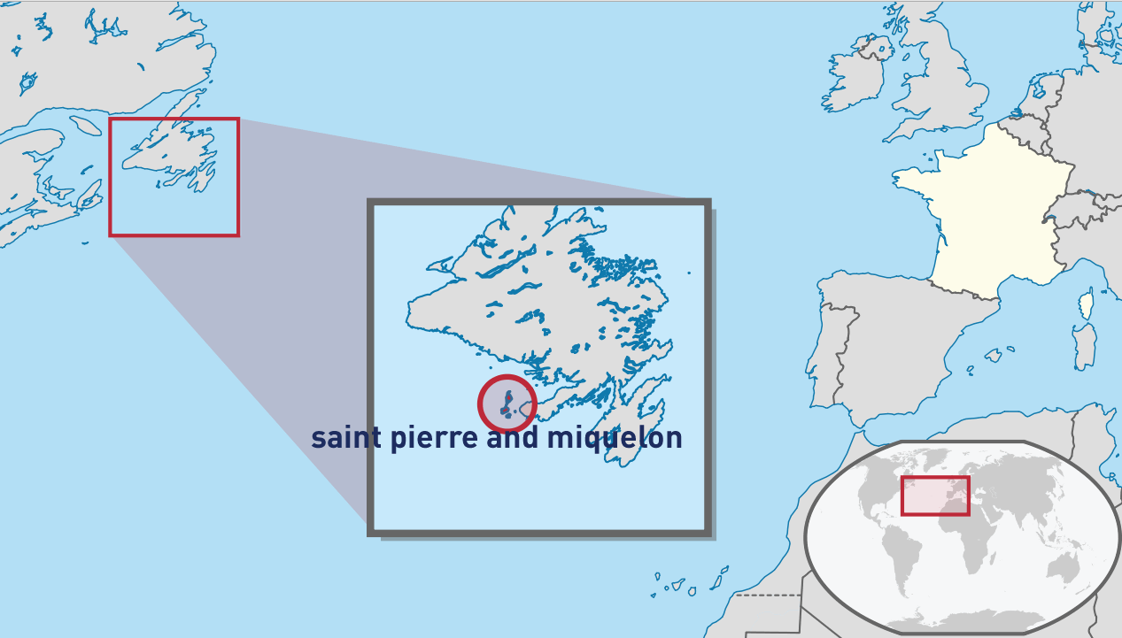 where is saint pierre and miquelon in the world