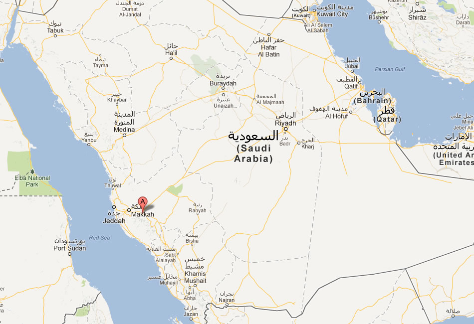 map of Al Hawiyah saudi arabia
