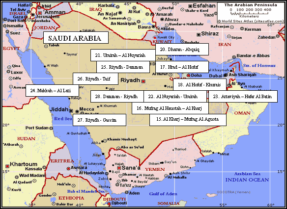 Kharj map saudi arabia