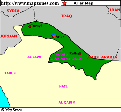 arar regional map