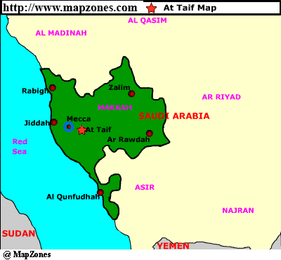 At Taif regional map