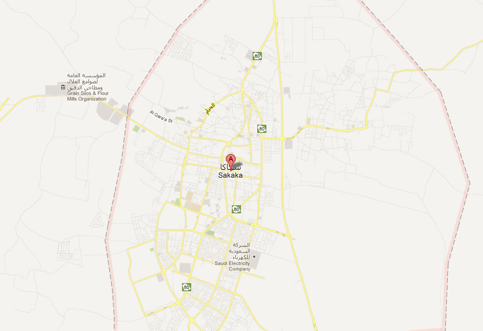 map of Sakakah