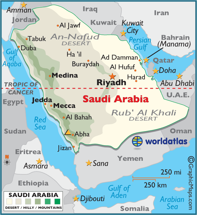 Saudi Arabia Map