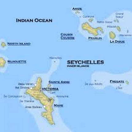 victoria seychelles indian ocean map