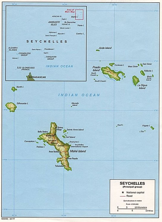 victoria seychelles large map