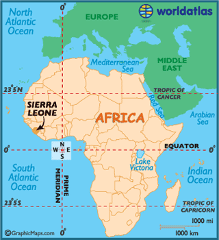 sierra leone map africa