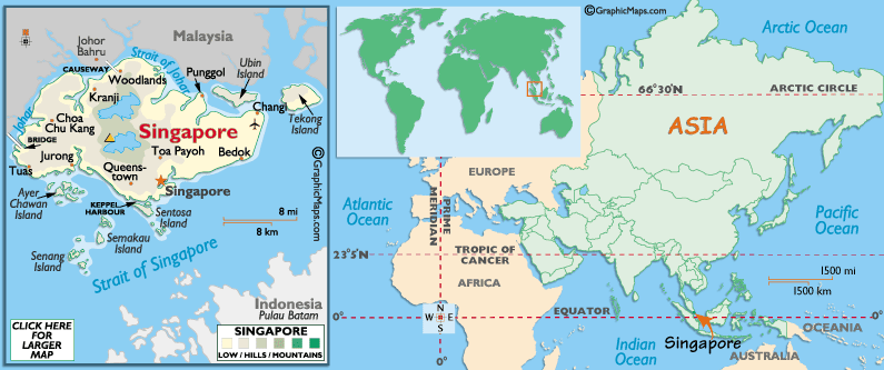 map of singapore