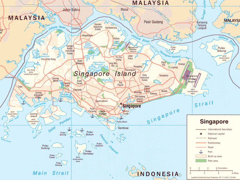 singapore island map