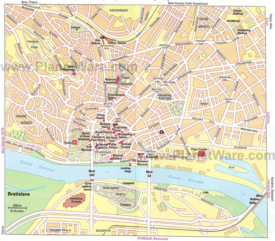 Bratislava map