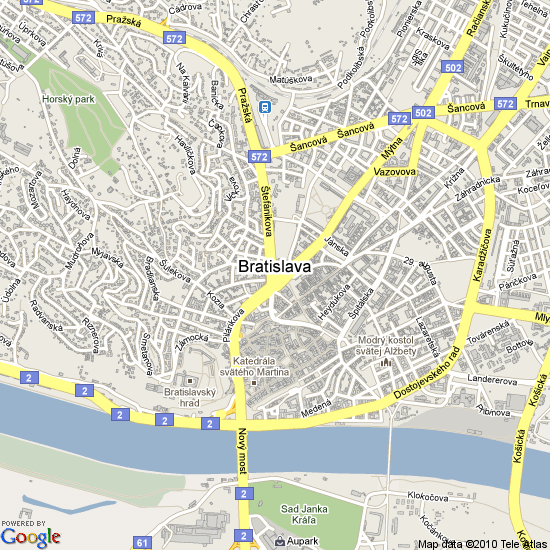 Bratislava Slovakia Map