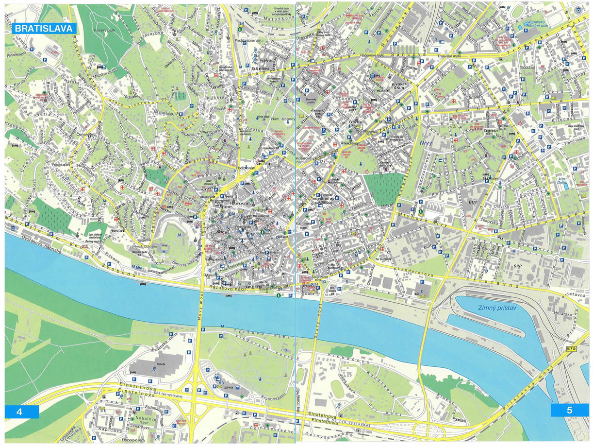 Bratislava Tourist Map