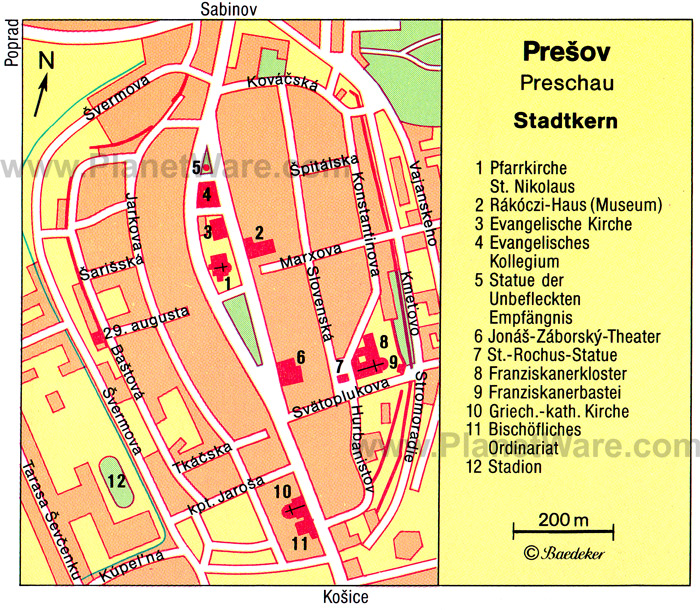 Presov map