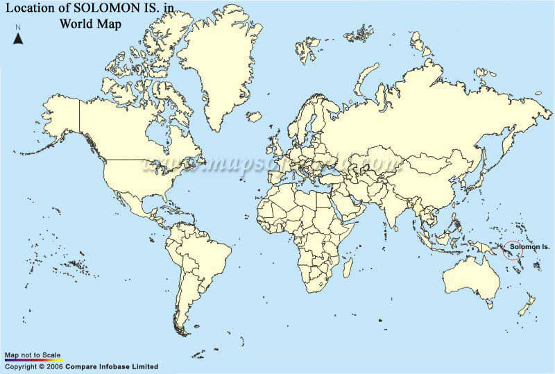 solomon islands world map