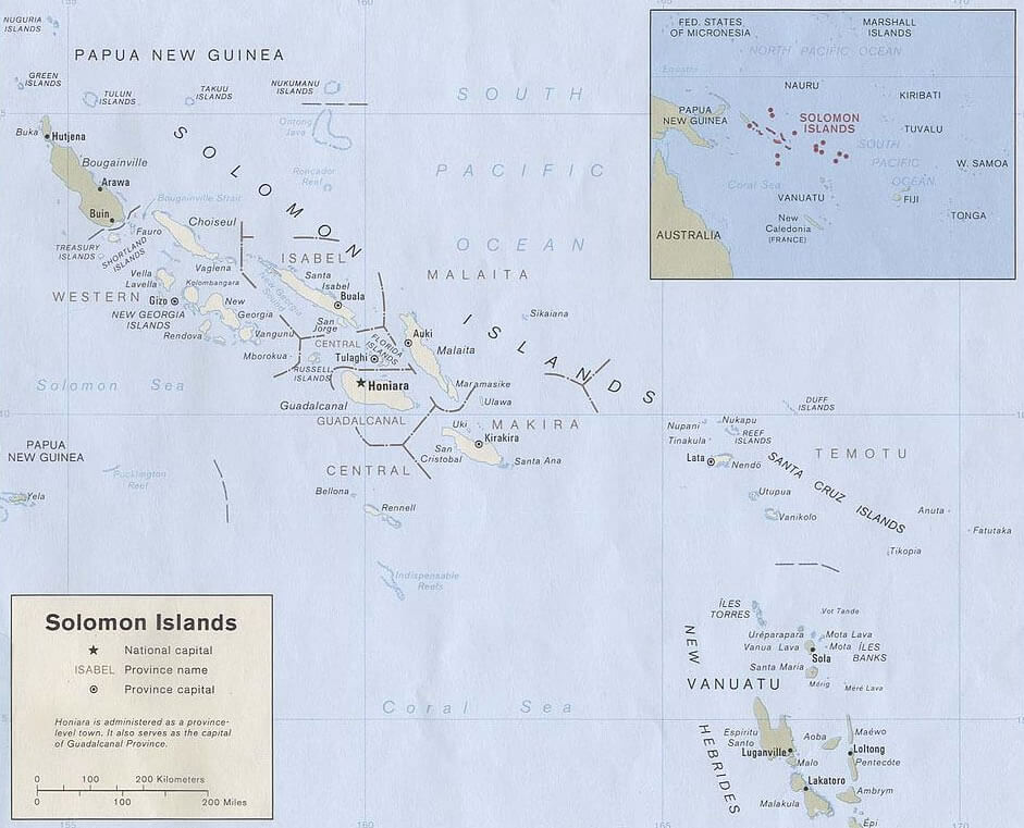 solomon islands map 1989