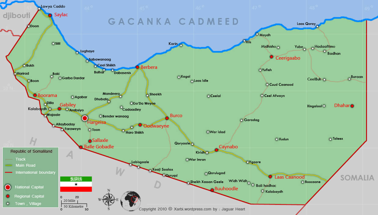 Somaliland Map Somaliland Map
