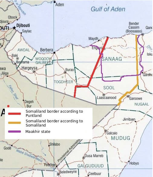 somaliland location map