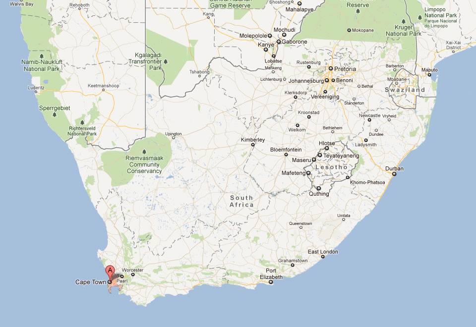 Cape town карта