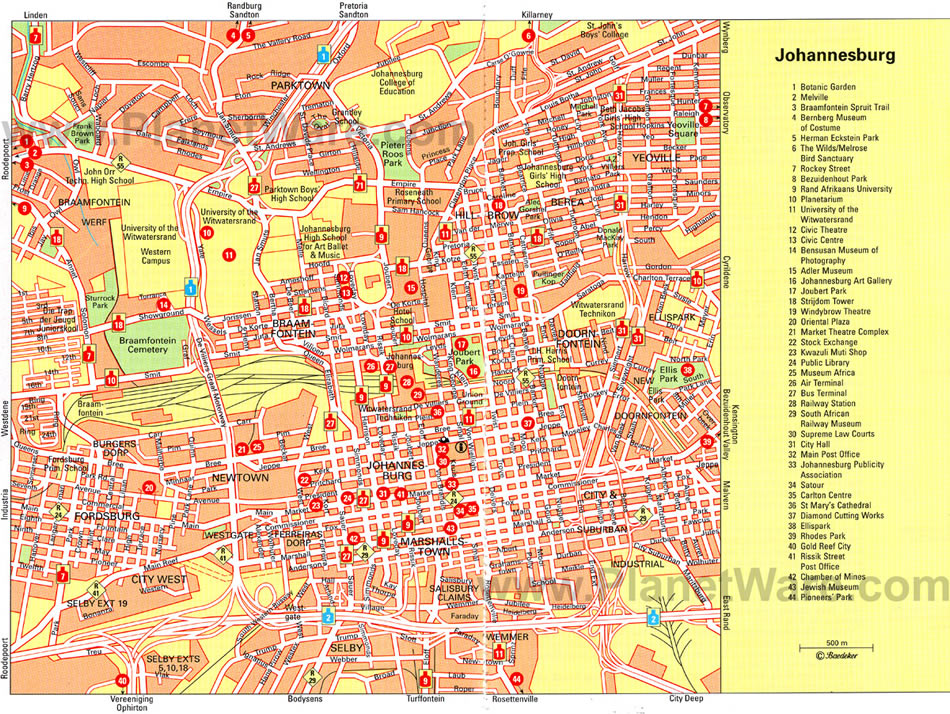 Johannesburg Map South Africa