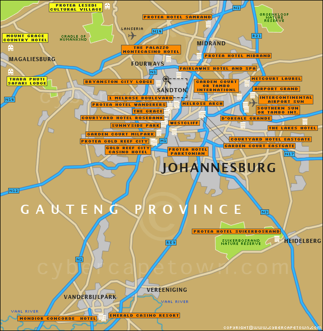 Where Is Johannesburg Located On A Map At Gary Razo Blog
