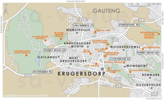 Krugersdorp map