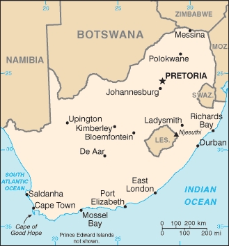 Newcastle south africa map