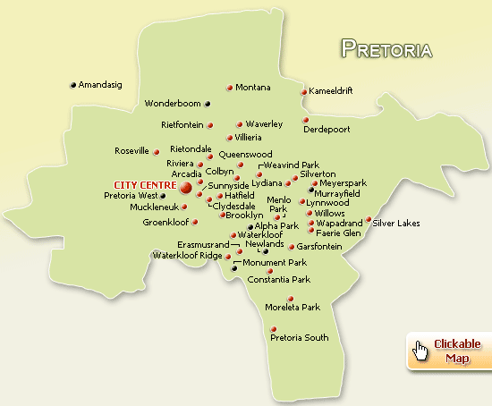Pretoria province map