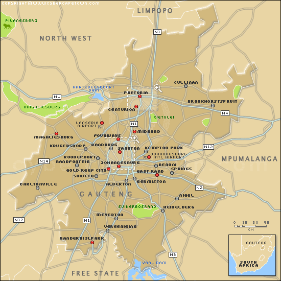 Vanderbijlpark province map