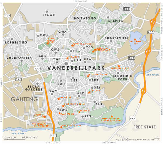 Vanderbijlpark map
