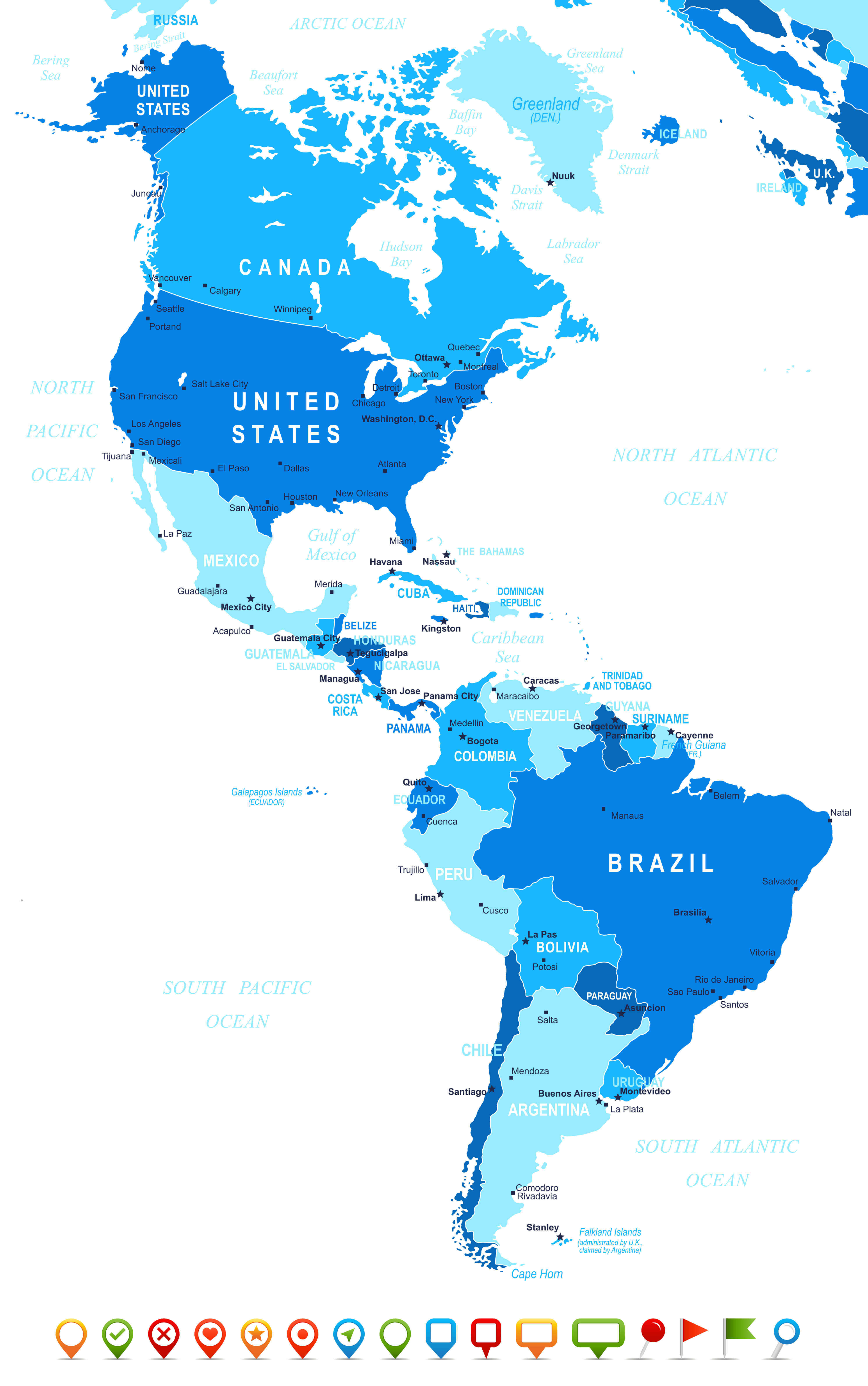 South America Political Map