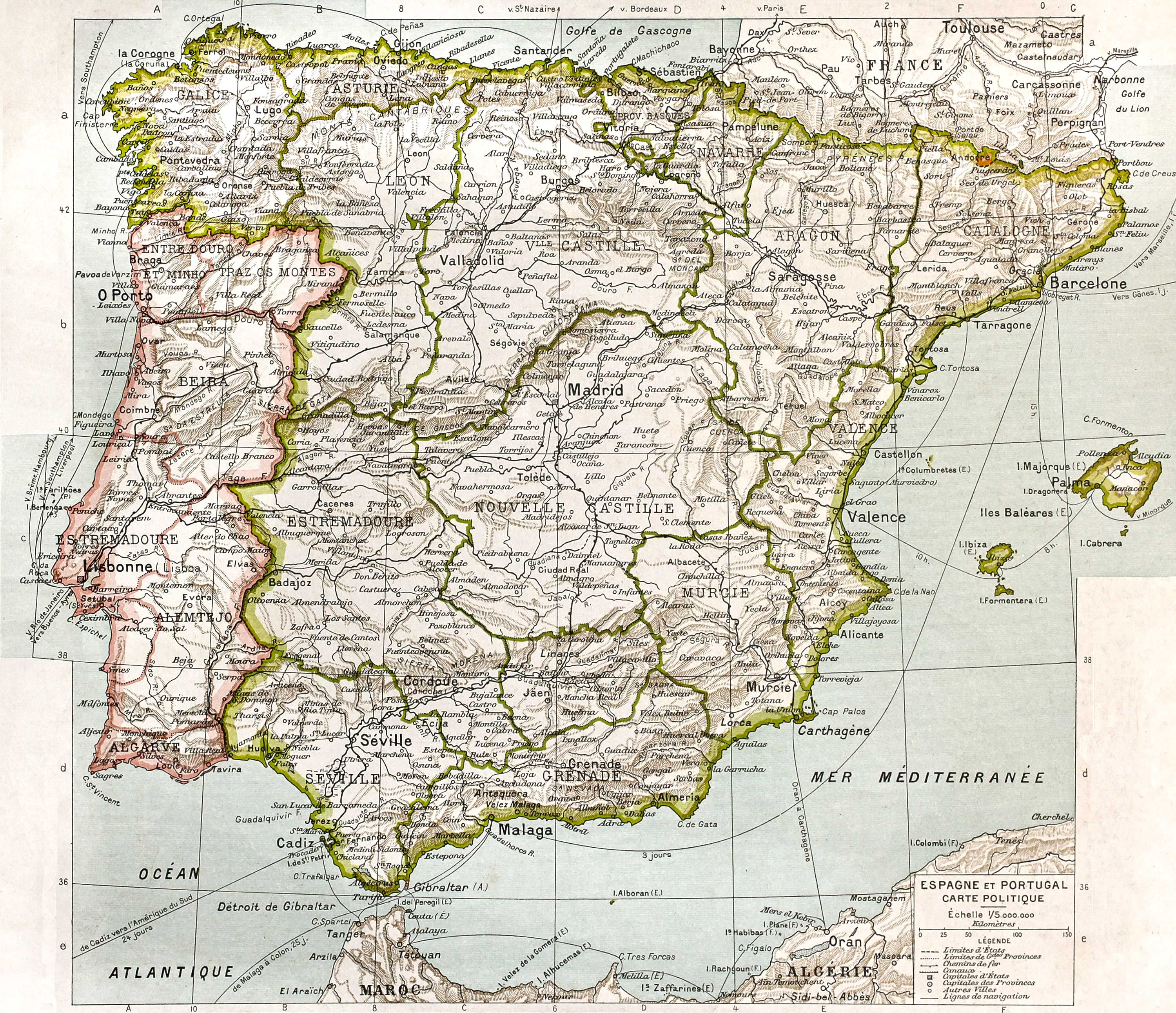 Spain Historical Map