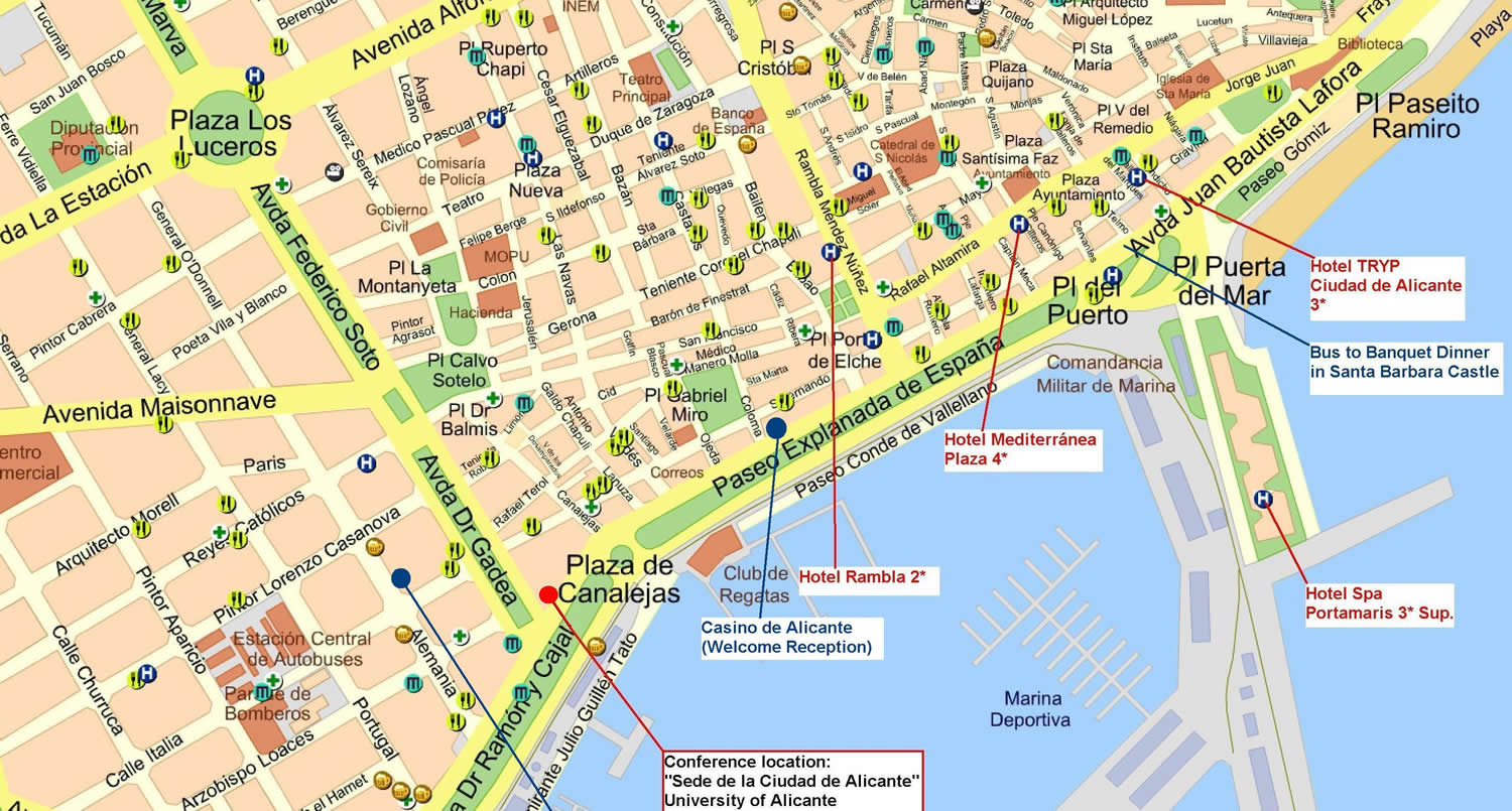 Alicante street map