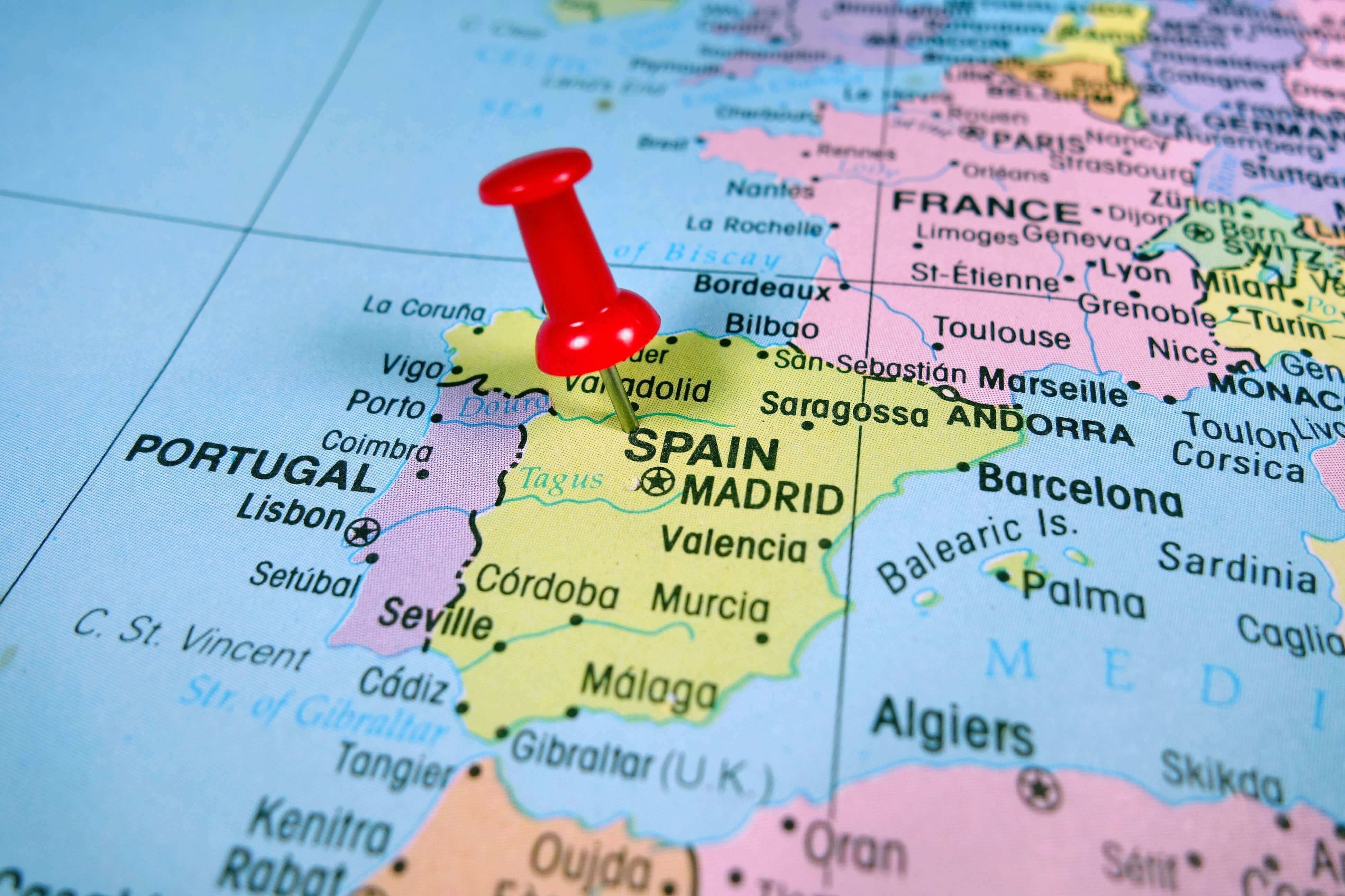 Map Spain