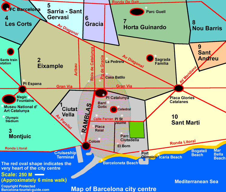 barcelona street map
