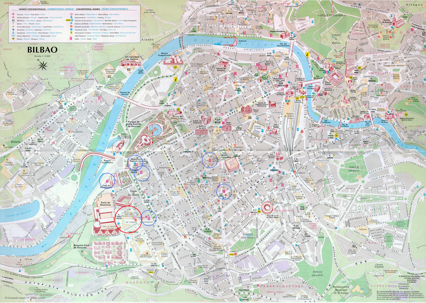 Bilbao Tourist Map