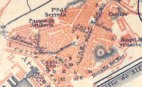 Cartagena historical map