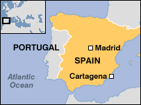 spain Cartagena map