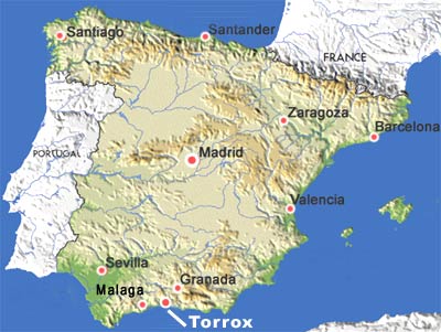 spain Cordoba map