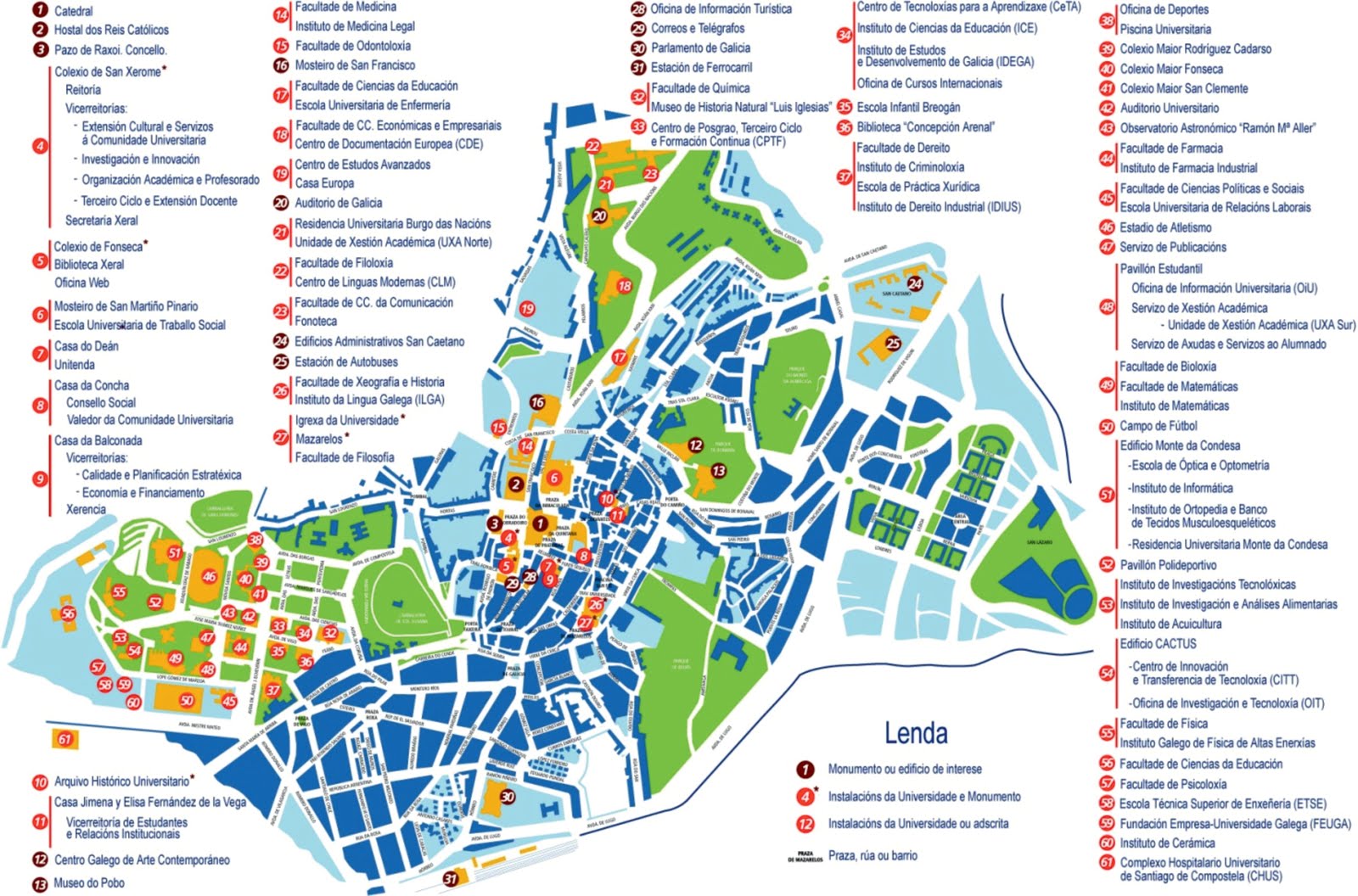 La Coruna Map 